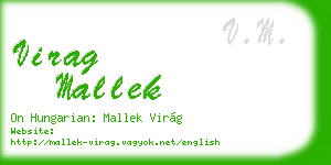 virag mallek business card